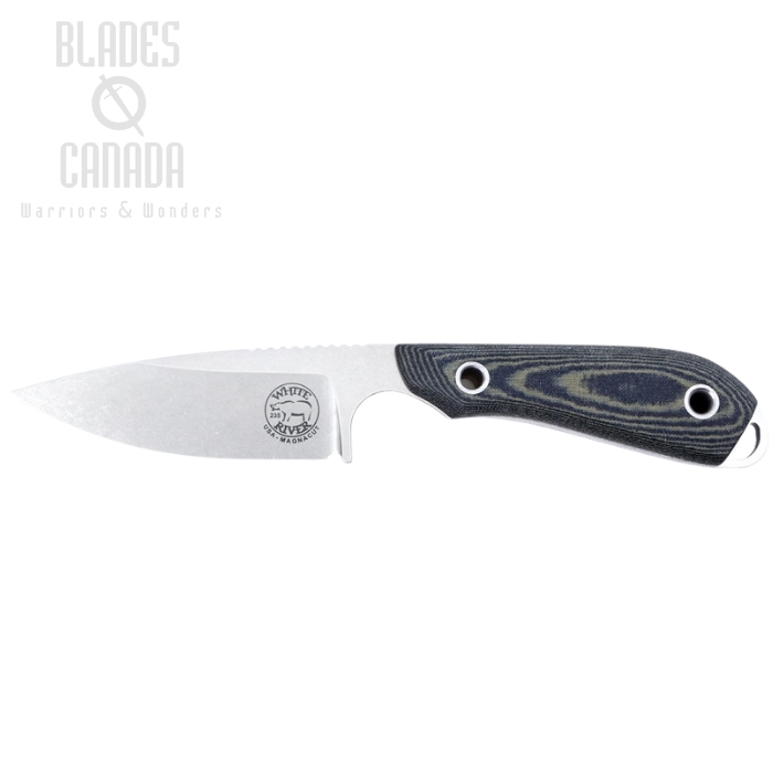 White River M1 Caper Fixed Blade Knife, Magnacut, Micarta Linen Black/OD, Kydex Sheath White River M1 Caper Fixed Blade Knife, Magnacut, Micarta Linen Black/OD, Kydex Sheath